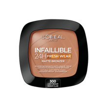 Load image into Gallery viewer, L&#39;oreal 24H Matte Bronzer Soft Matte Bronzer 450 Deep Tan