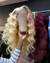 Load image into Gallery viewer, YW- Blonde Peruvian Body Wave Virgin Hair,  100% Human Hair Weave( cost per bundle)