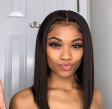 Load image into Gallery viewer, YW - 14 Inches Mid Bob Wig, 100% Raw Virgin Peruvian Hair