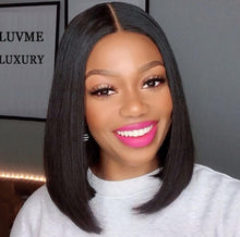 Load image into Gallery viewer, YW - Cambodian 12 ich Bob Cut Wig, 100% Raw Virgin Peruvian Hair.