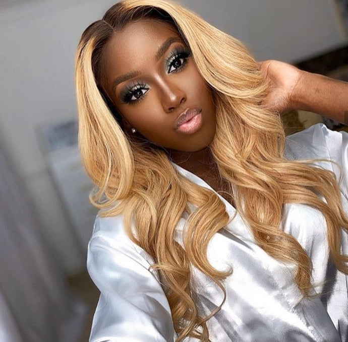 YW -  18 Inches Blondie Wig, 100% Raw Virgin Peruvian Hair
