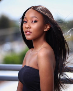 YW- Peruvian straight Unprocessed Raw Virgin Human Hair Weave Bundle . (Coat per bundle)