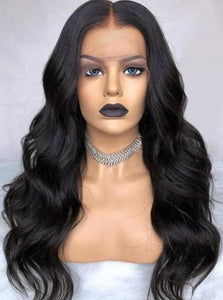 YW - 24 Inch  Bouncy Curl wig, 100% Raw Virgin Brazilian Hair