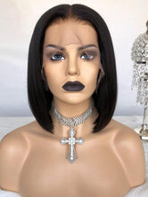 Load image into Gallery viewer, YW - Cambodian 12 ich Bob Cut Wig, 100% Raw Virgin Peruvian Hair.