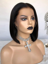 Load image into Gallery viewer, YW - Cambodian 12 ich Bob Cut Wig, 100% Raw Virgin Peruvian Hair.