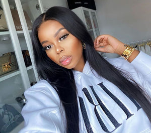 YW - 20 Inch Silky Straight Wig, 100% Raw Virgin Vietnamese Hair.